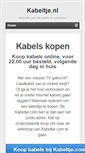 Mobile Screenshot of kabeltje.nl