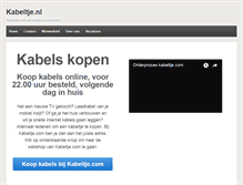 Tablet Screenshot of kabeltje.nl